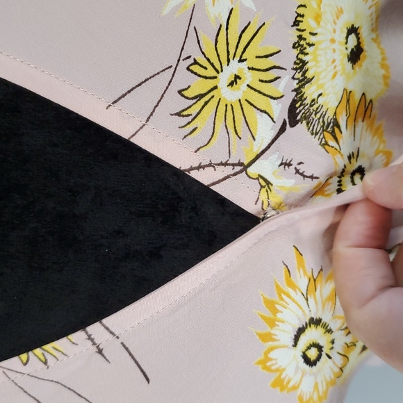 Madewell Blush Pink Floral Wrap Top XS - Picture 3 of 12